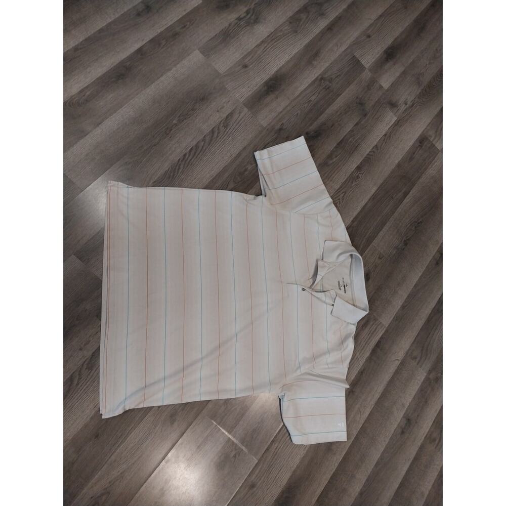 Grandslam Golf Men's Large Grey Striped Polo